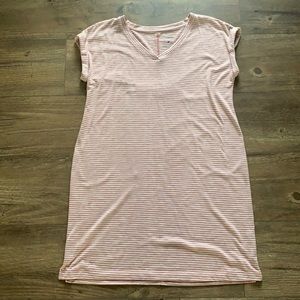 Striped t shirt dress